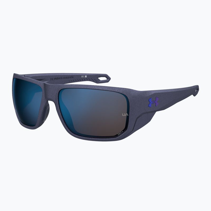 Occhiali da sole da uomo Under Armour Attack MD S3 blu metallizzato/blu multistrato oleofobico 2