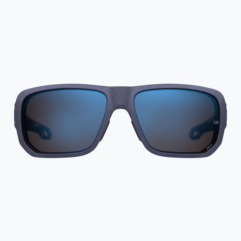 Occhiali da sole da uomo Under Armour Attack MD S3 blu metallizzato/blu multistrato oleofobico 3