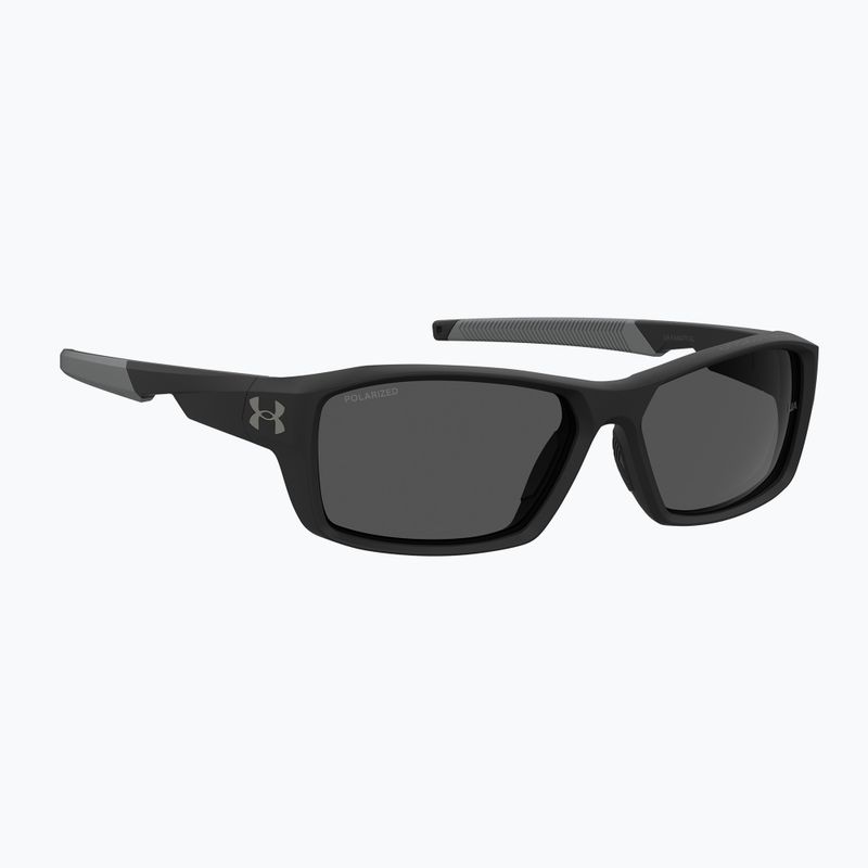 Occhiali da sole Under Armour Fanatical S3 nero opaco/grigio polarizzati da uomo