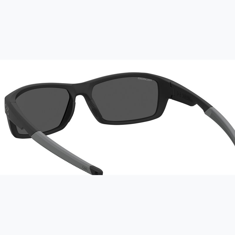Occhiali da sole Under Armour Fanatical S3 nero opaco/grigio polarizzati da uomo 6
