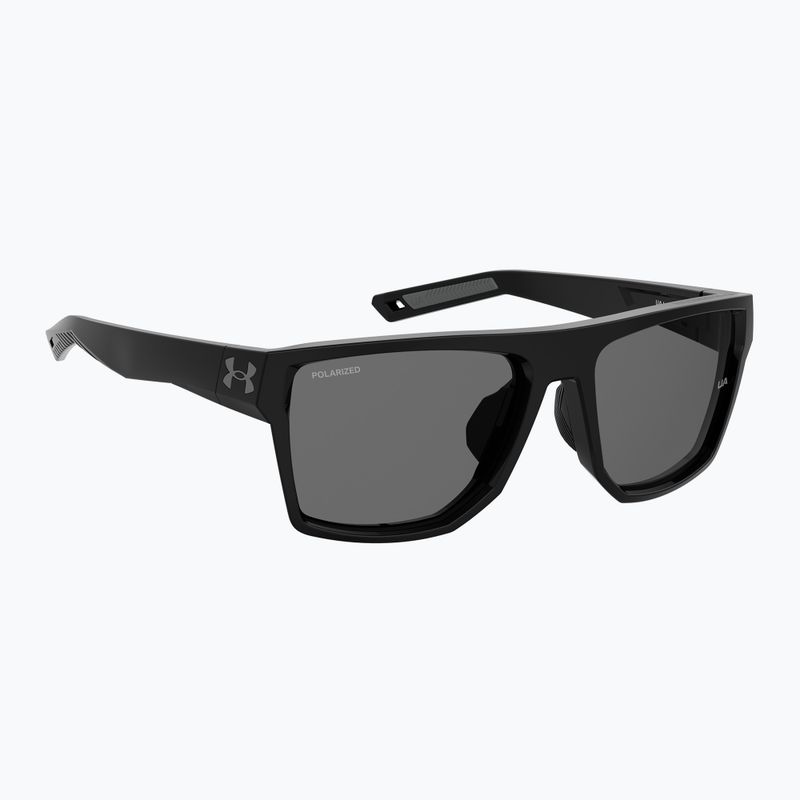 Occhiali da sole da uomo polarizzati Under Armour Launch 2/G S3 nero/grigio
