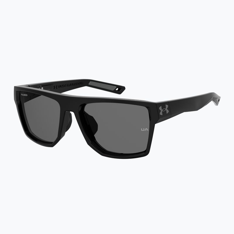 Occhiali da sole da uomo polarizzati Under Armour Launch 2/G S3 nero/grigio 2