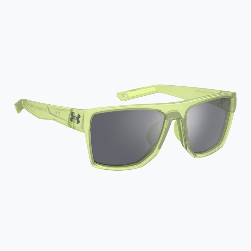 Occhiali da sole da uomo Under Armour Launch 2/G S3 in cristallo verde/specchio d'argento