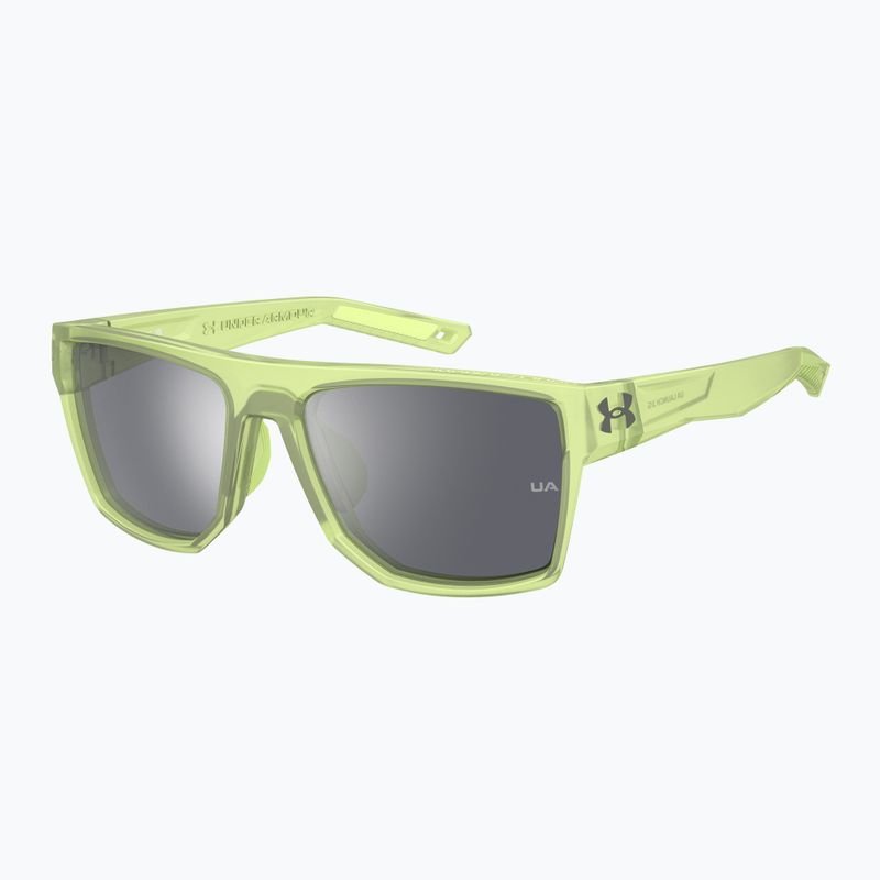 Occhiali da sole da uomo Under Armour Launch 2/G S3 in cristallo verde/specchio d'argento 2