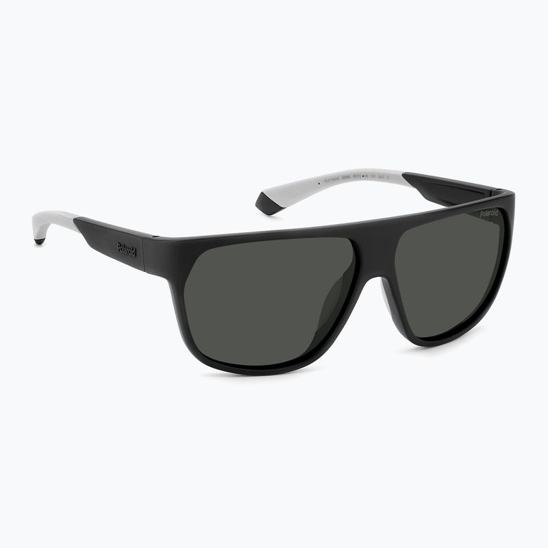 Occhiali da sole Polaroid PLD 7053/S nero opaco/grigio polarizzato da uomo