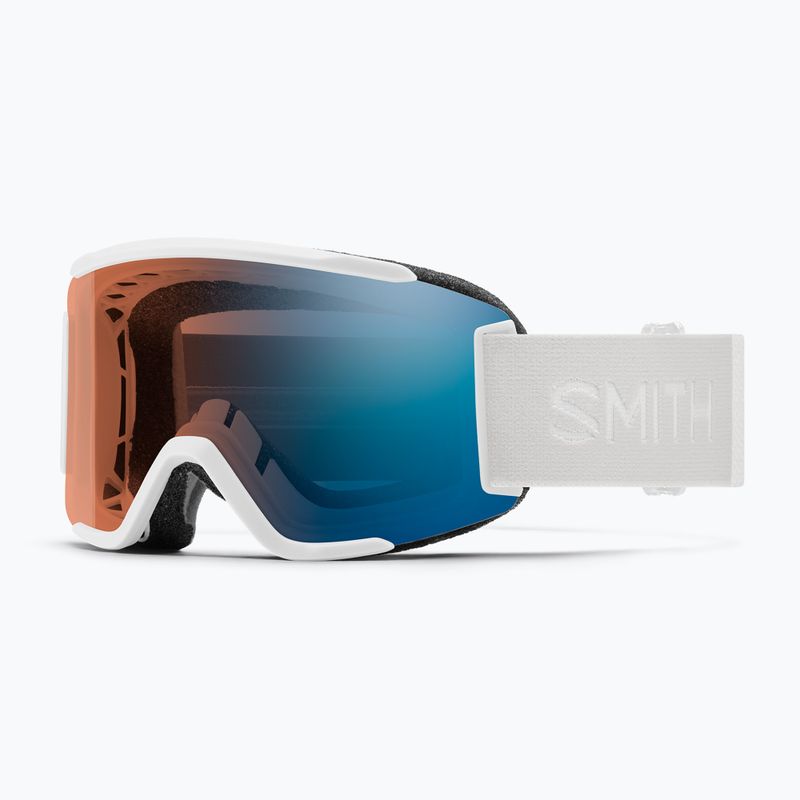 Smith Squad S white vapor/chromapop pro photochromic blue mirror occhiali da sci