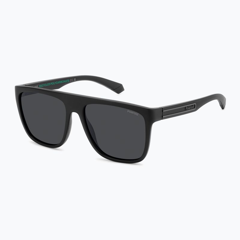 Occhiali da sole Polaroid PLD 2162/S nero opaco/grigio polarizzato da uomo 2