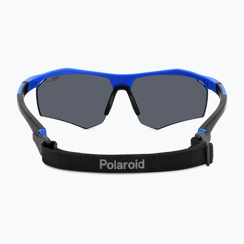 Occhiali da sole Polaroid PLD 7055/S matte blue/blue mirror polarized high contrast 5