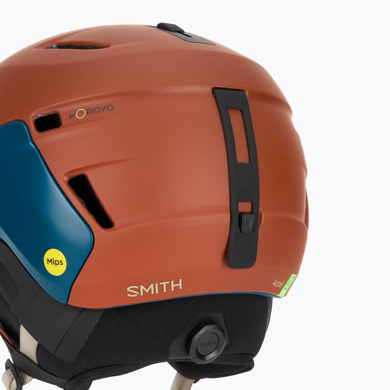 Smith Accel MIPS casco da sci acciaio ruggine opaco 8