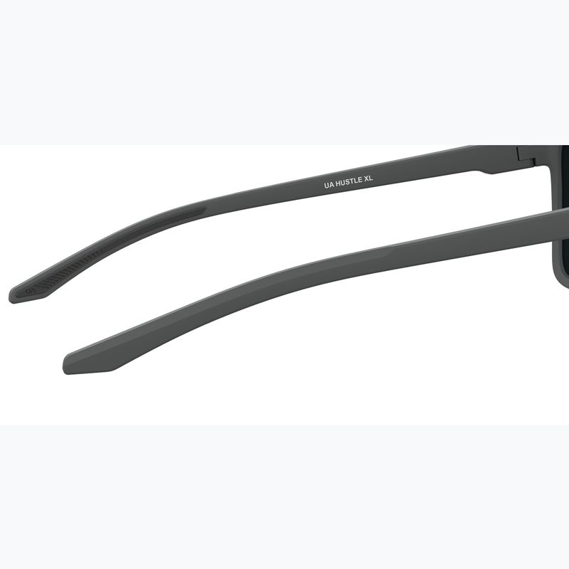 Under Armour Hustle XL S3 Occhiali da sole multistrato oleofobici grigio opaco/verde 8