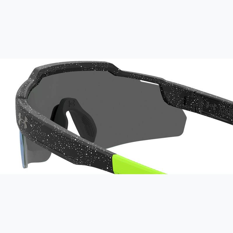 Occhiali da sole per bambini Under Armour Levelup Jr S3 modello nero bianco verde multistrato 6