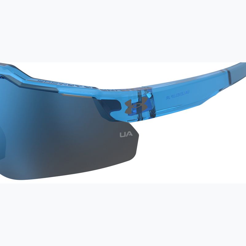 Occhiali da sole per bambini Under Armour Levelup Jr S3 crystal blue/blue multistrato 7