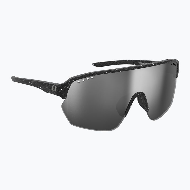 Occhiali da sole Under Armour Gamedat II/G S3 modello nero bianco/argento a specchio
