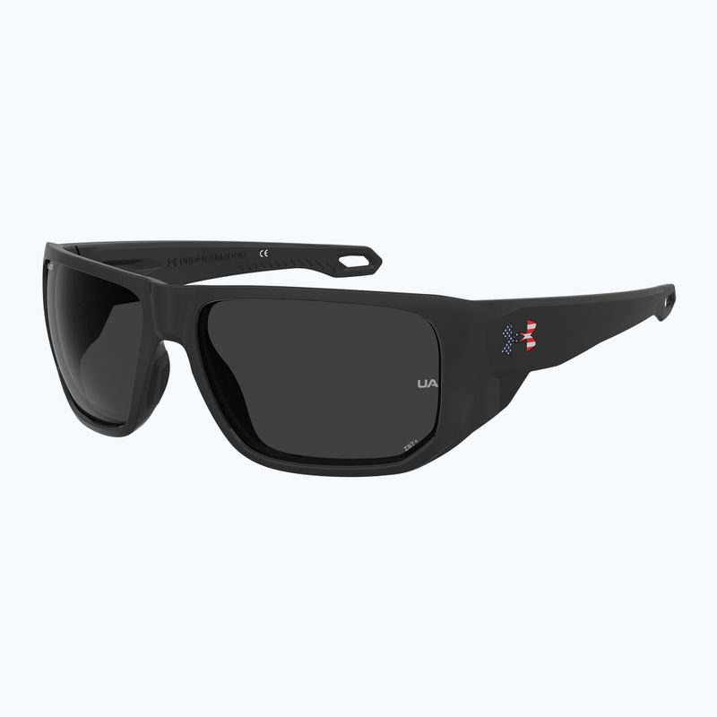 Occhiali da sole Under Armour Attack 2 nero multicolore/grigio polarizzati oleofobici da uomo 2