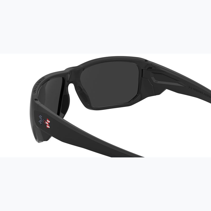 Occhiali da sole Under Armour Attack 2 nero multicolore/grigio polarizzati oleofobici da uomo 6