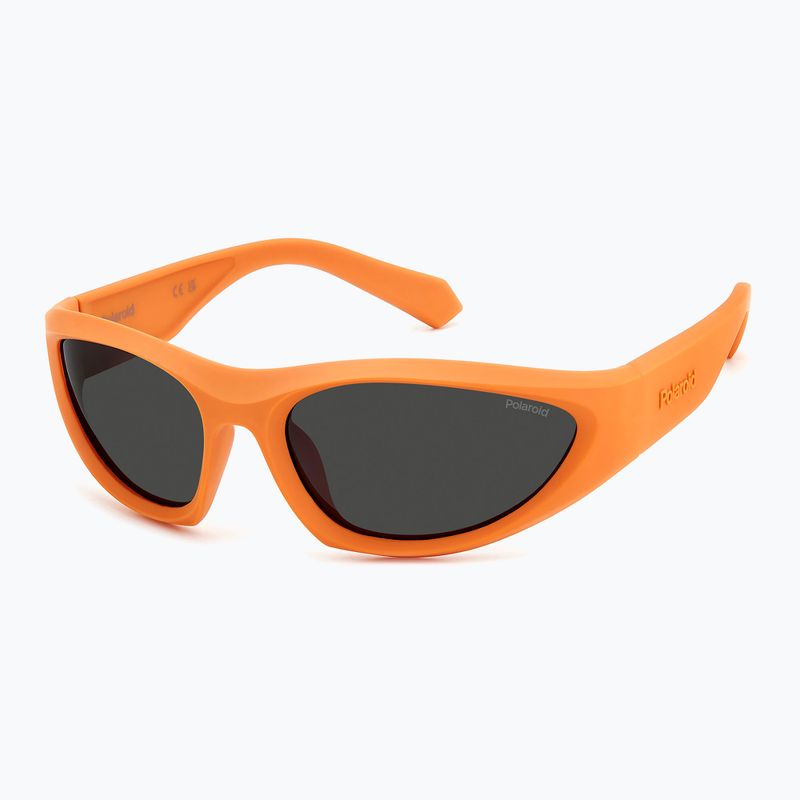 Occhiali da sole Polaroid PLD 2165/S arancio opaco/grigio polarizzato 2