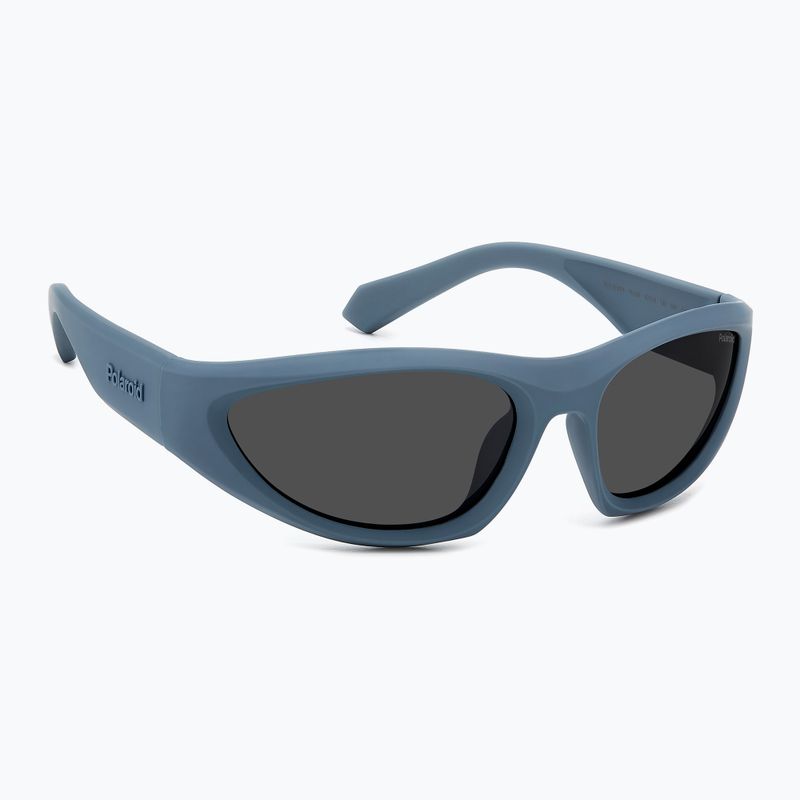 Occhiali da sole polarizzati Polaroid PLD 2165/S blu/grigio opaco