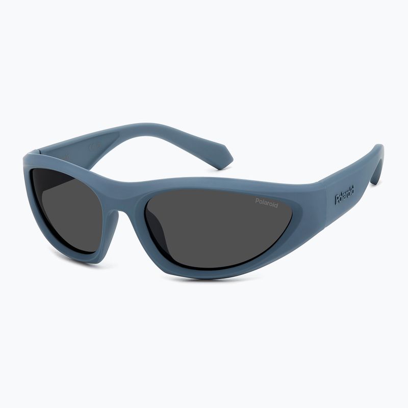 Occhiali da sole polarizzati Polaroid PLD 2165/S blu/grigio opaco 2