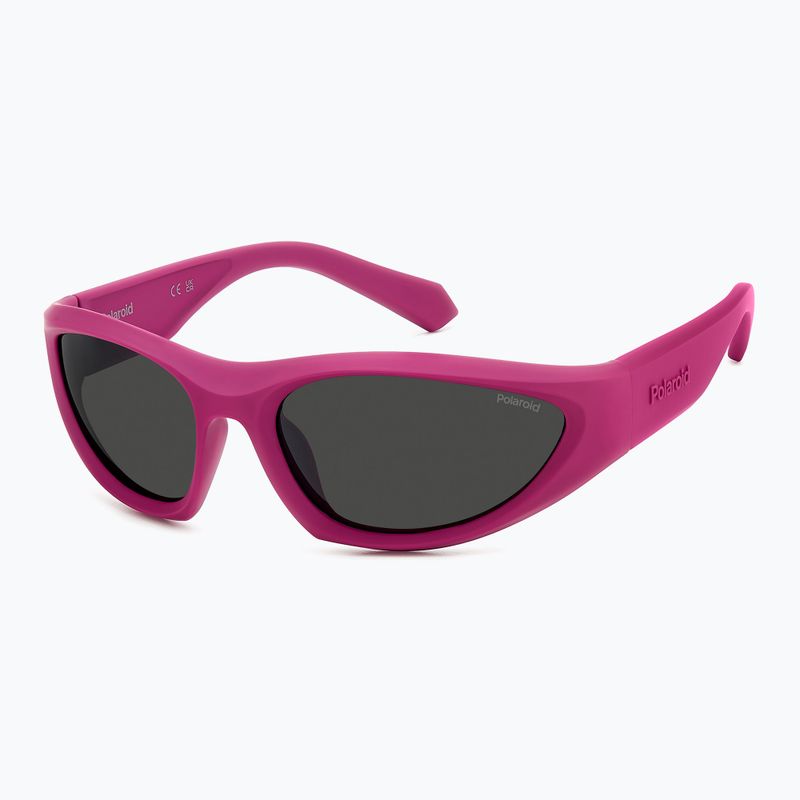 Occhiali da sole polarizzati Polaroid PLD 2165/S fucsia/grigio opaco 2