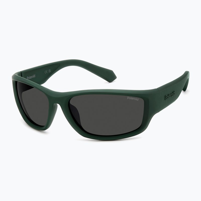 Occhiali da sole Polaroid PLD 2166/S verde opaco/grigio polarizzato da uomo 2