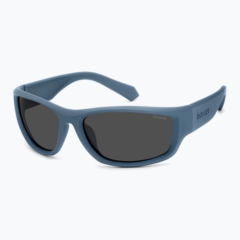 Occhiali da sole Polaroid PLD 2166/S blu opaco/grigio polarizzato da uomo 2