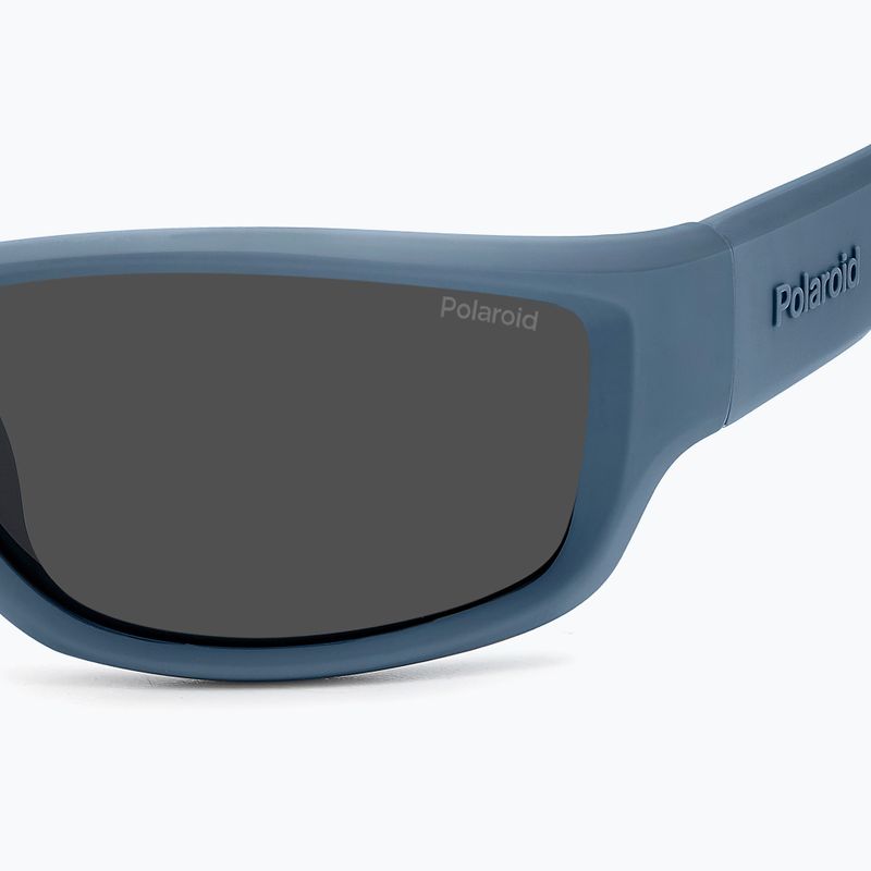 Occhiali da sole Polaroid PLD 2166/S blu opaco/grigio polarizzato da uomo 7