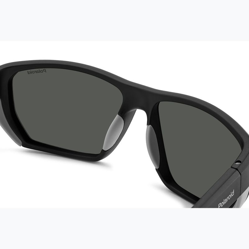 Occhiali da sole Polaroid PLD 7057/S nero opaco/grigio polarizzato da uomo 7