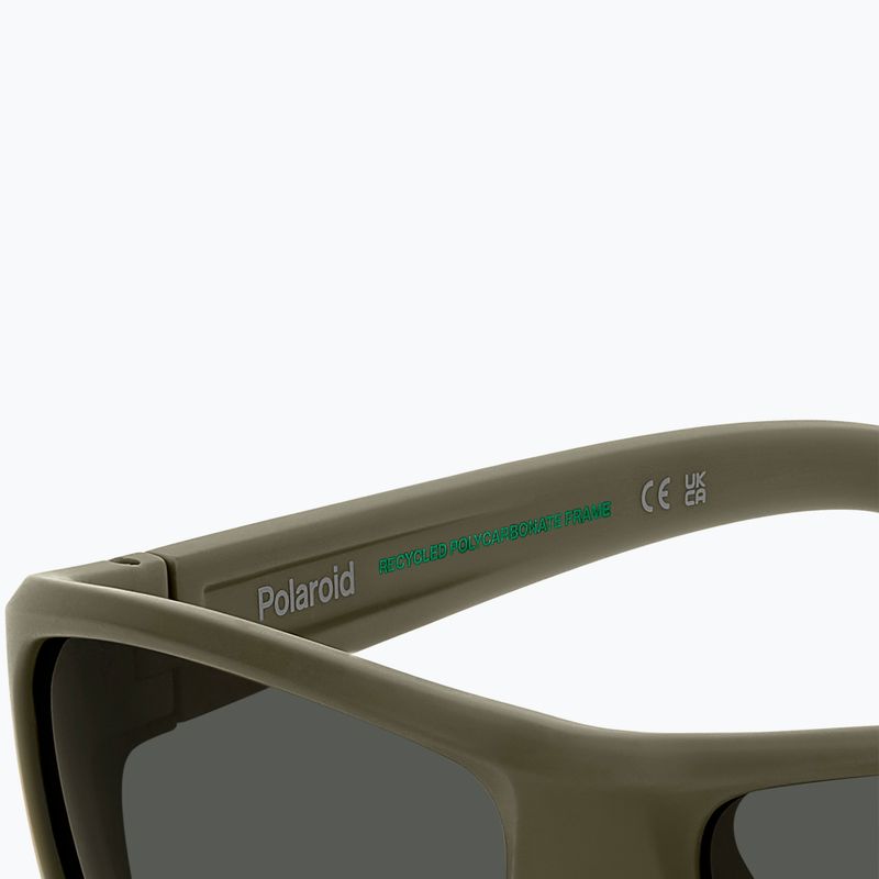 Occhiali da sole Polaroid PLD 7057/S verde opaco/grigio polarizzato da uomo 8