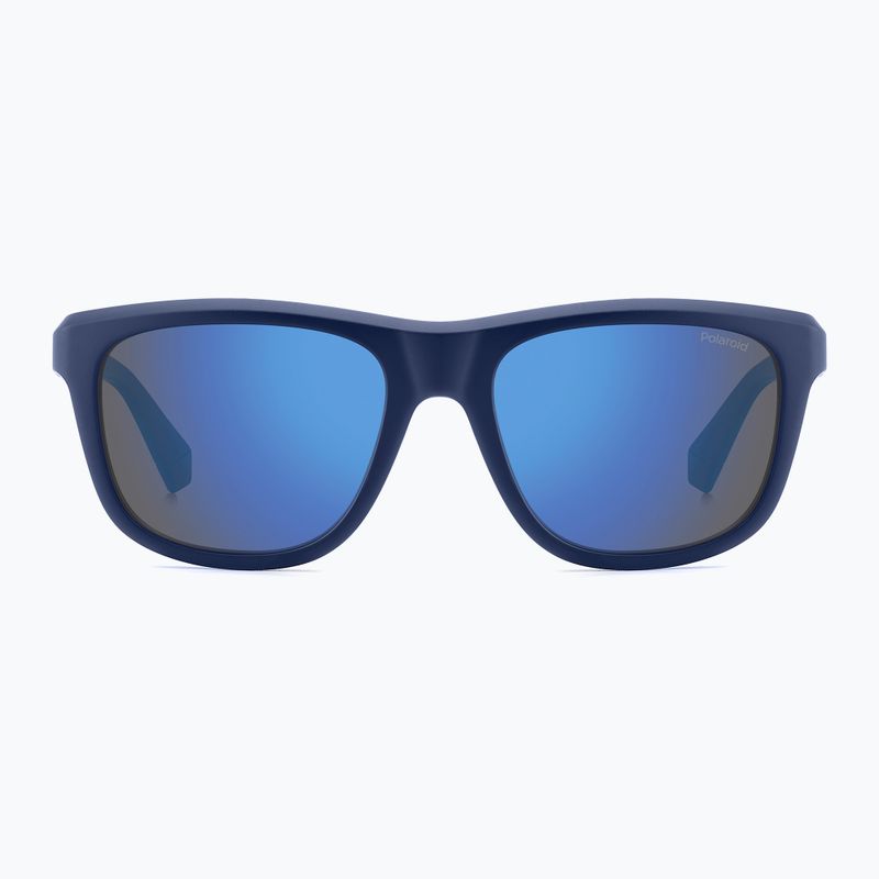 Occhiali da sole polarizzati Polaroid PLD 2163/S blu opaco/blu specchiato 3