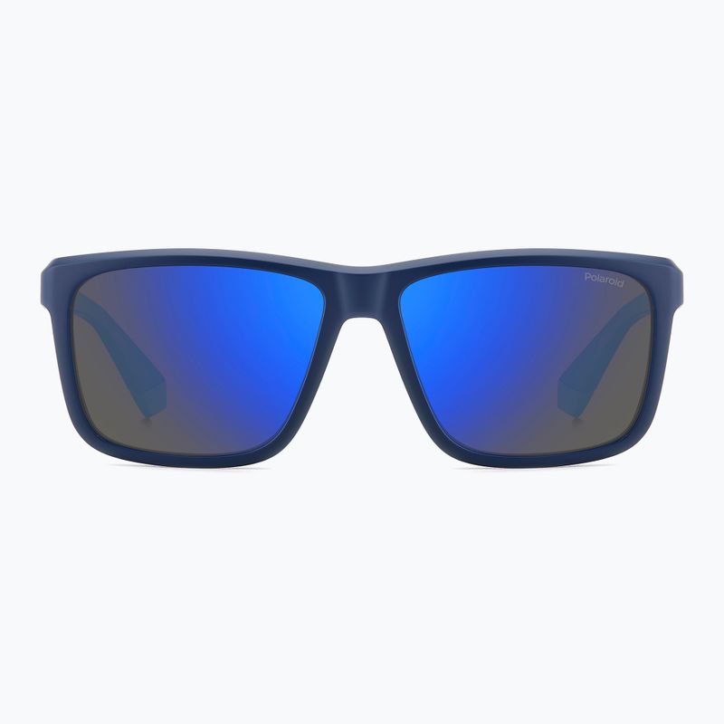 Occhiali da sole Polaroid PLD 2164/S blu opaco/specchio blu polarizzati da uomo 3