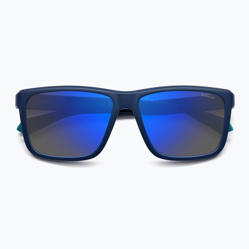Occhiali da sole Polaroid PLD 2164/S blu opaco/specchio blu polarizzati da uomo 4