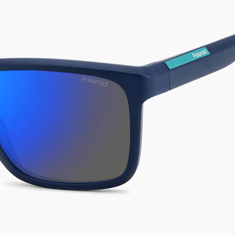 Occhiali da sole Polaroid PLD 2164/S blu opaco/specchio blu polarizzati da uomo 6