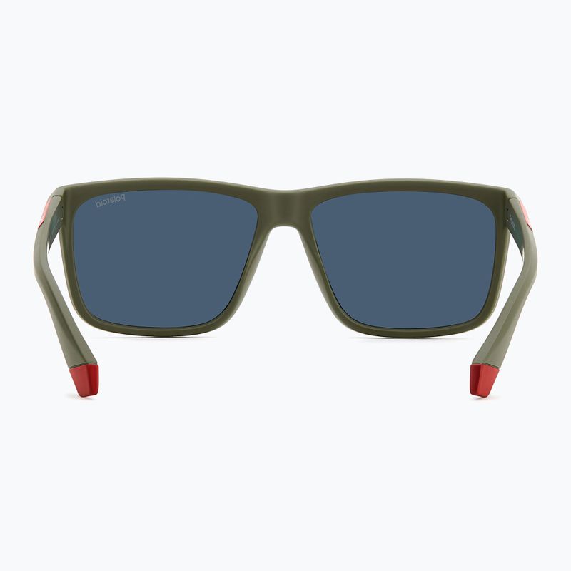 Occhiali da sole Polaroid PLD 2164/S verde militare/rosso multistrato polarizzati da uomo 5