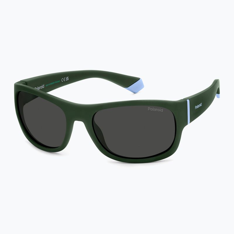 Occhiali da sole Polaroid PLD 8064/S verde/grigio polarizzati per bambini 2