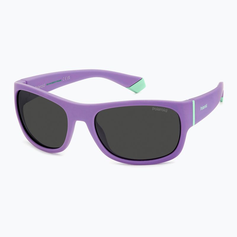 Occhiali da sole Polaroid PLD 8064/S viola/grigio polarizzati per bambini 2