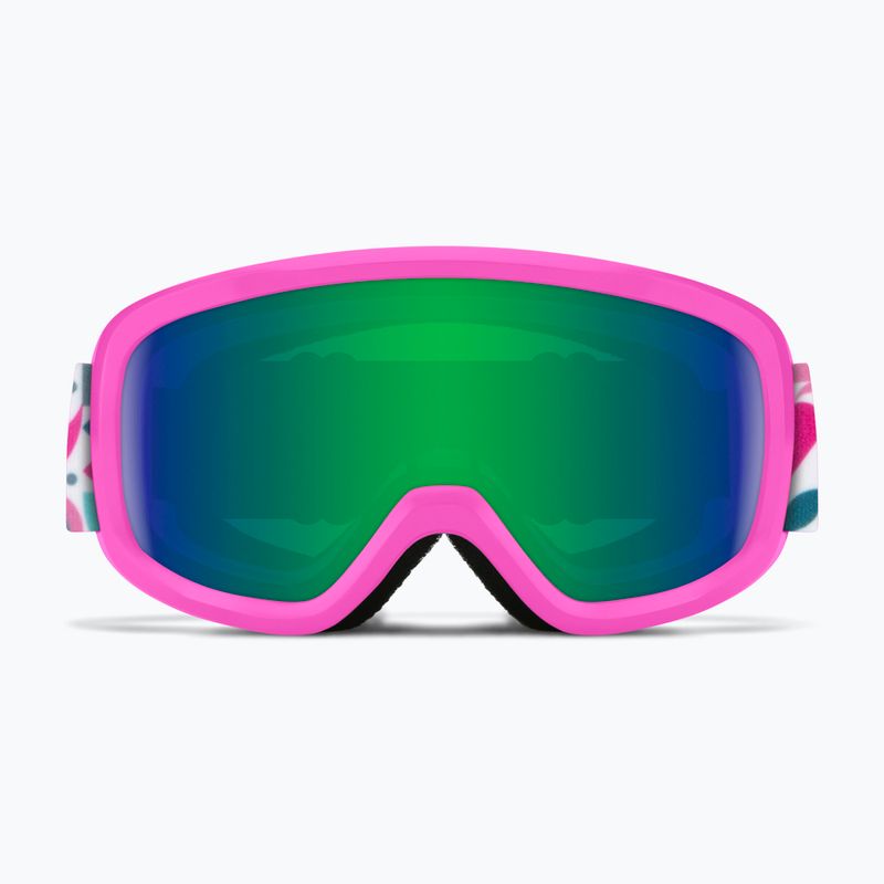 Maschera da sci Smith Snowday Jr vivid pink hearts/green sol-x mirror 2