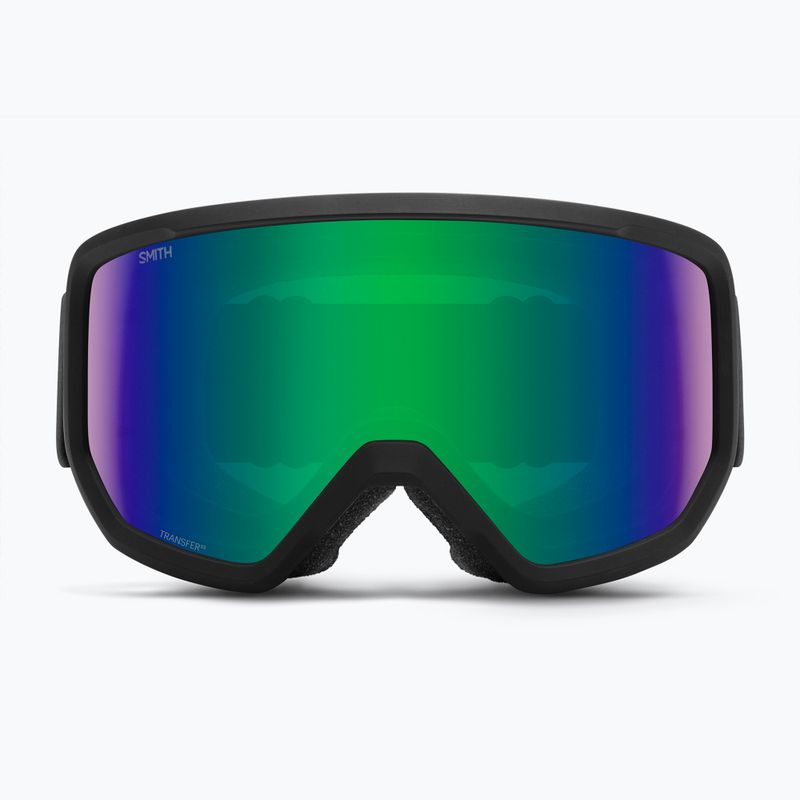 Maschera da sci Smith Transfer black/green sol-x mirror 2