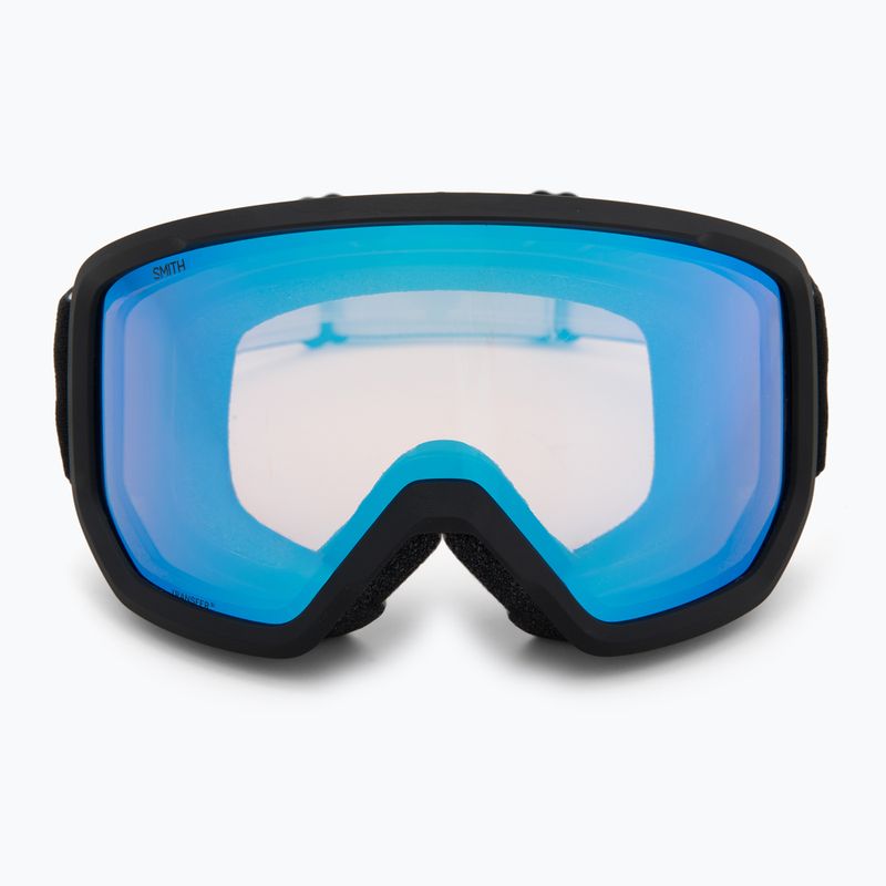 Maschera da sci Smith Transfer black/blue lente specchiata 2