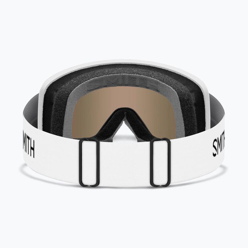 Maschera da sci Smith Transfer white/red sol-x mirror 7