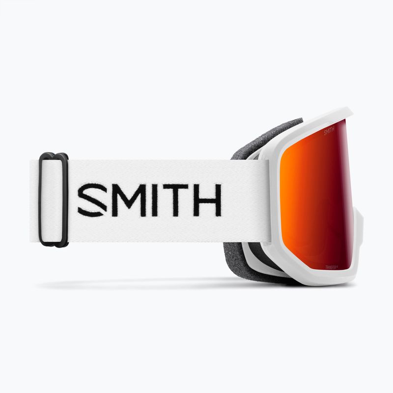 Maschera da sci Smith Transfer white/red sol-x mirror 8