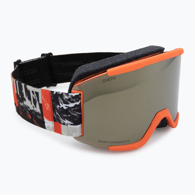 Maschera da sci  Smith Squad cinder chop up/chrp sun black gold mirror/clear 2