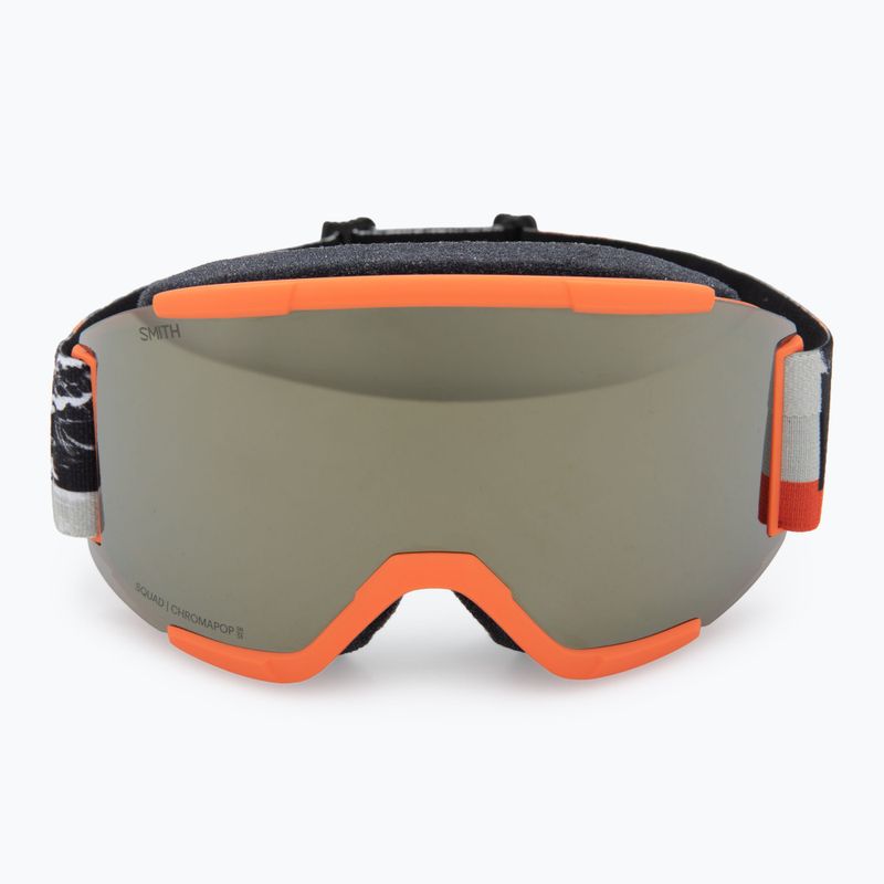 Maschera da sci  Smith Squad cinder chop up/chrp sun black gold mirror/clear 3