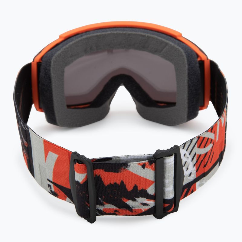 Maschera da sci  Smith Squad cinder chop up/chrp sun black gold mirror/clear 4