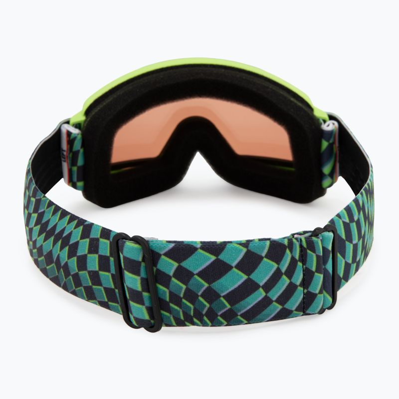 Maschera da sci per bambini Smith Rascal Jr Electric Lime left turn/rc36 3