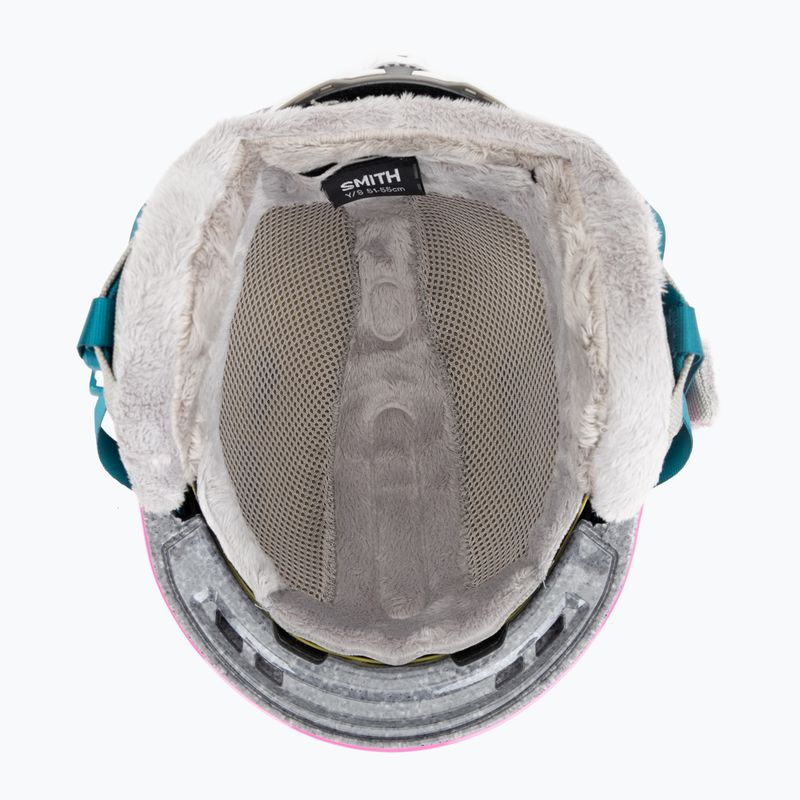 Casco da sci junior Smith Glide Jr Mips vivid pink hearts 6