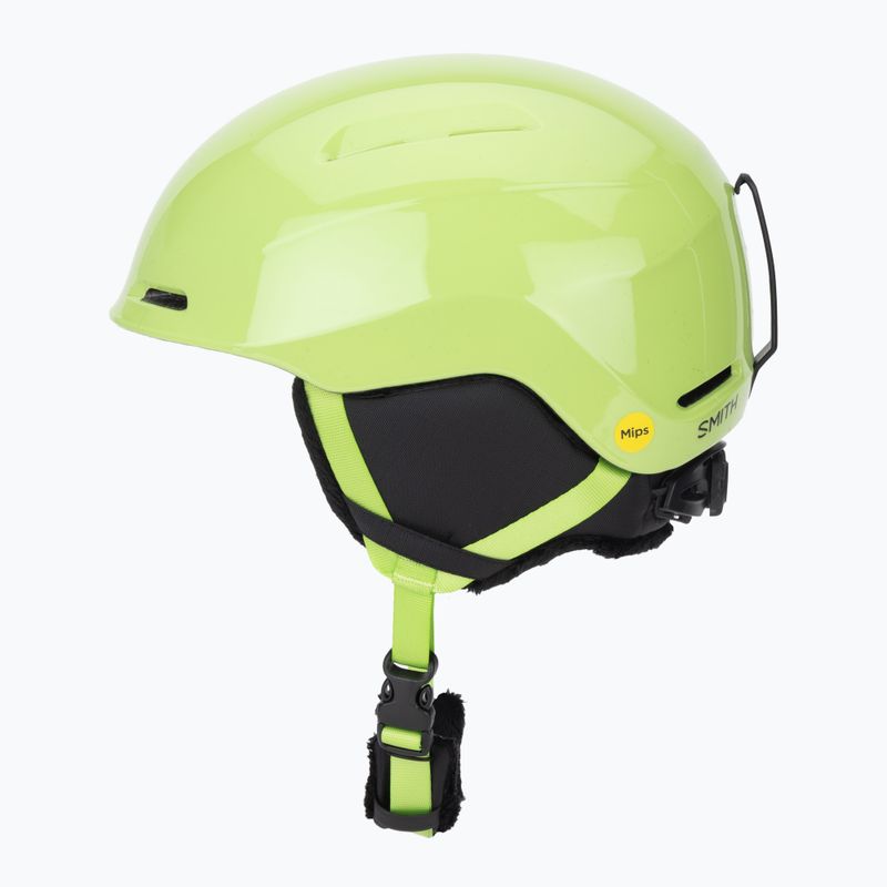 Casco da sci per bambini Smith Glide Jr Mips electric lime 3