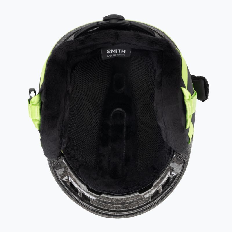 Casco da sci per bambini Smith Glide Jr Mips electric lime 5