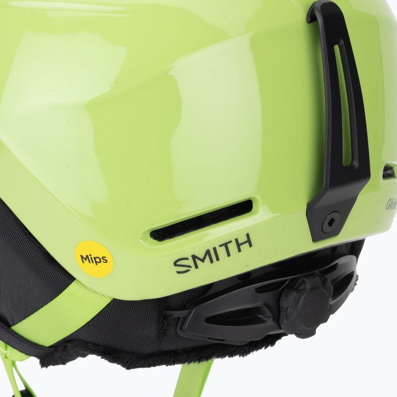 Casco da sci per bambini Smith Glide Jr Mips electric lime 8