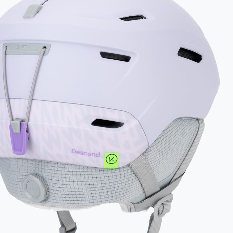 Casco da sci Smith Descend MIPS matte lunar fog spires 10