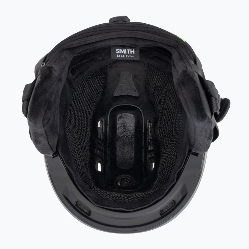 Casco da sci Smith Descend matte black 5